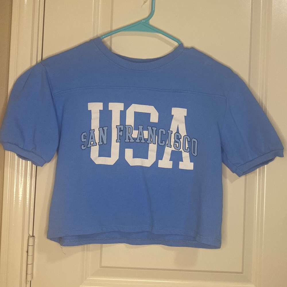 Girls Zara short sleeve crop top. Size 13-14 years. Great condition.